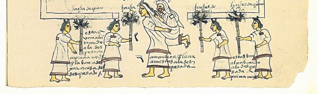 Ocote torches at Aztec wedding