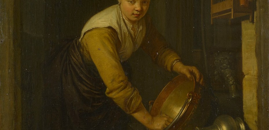 Maid scouring bowl
