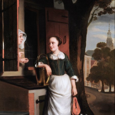 Two chattering housewives