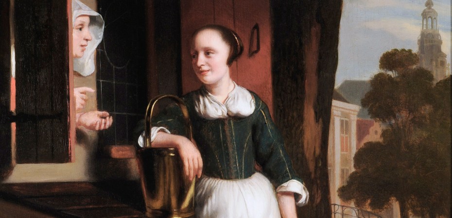 Two chattering housewives