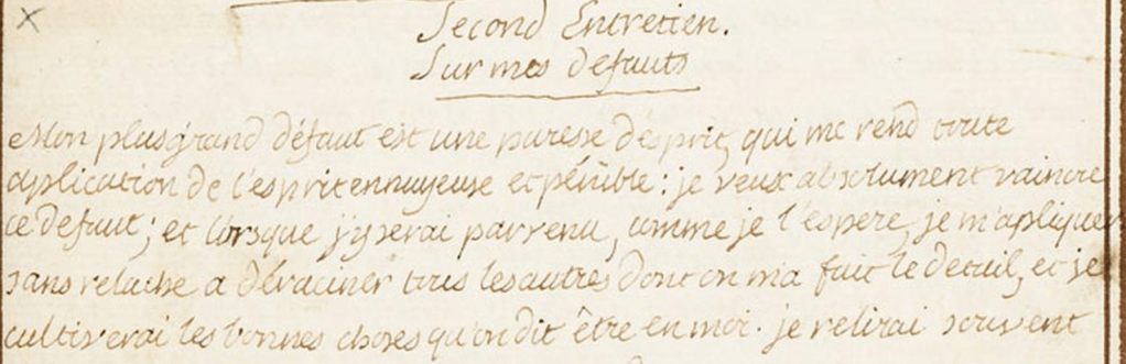 Handwriting in French